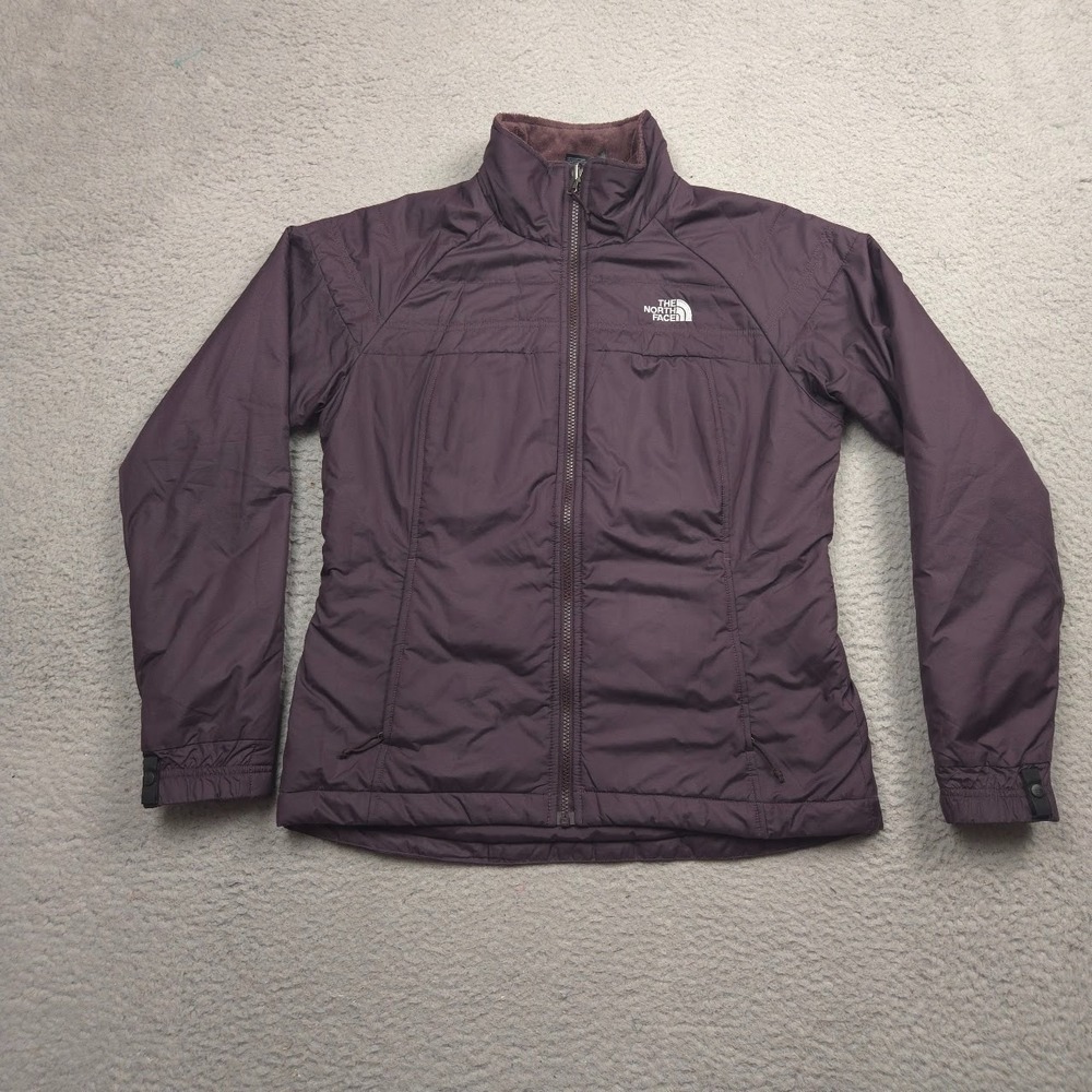 The North Face Jacket Women Medium Purple Apex Bionic Softshell Fleece Lined Zip
